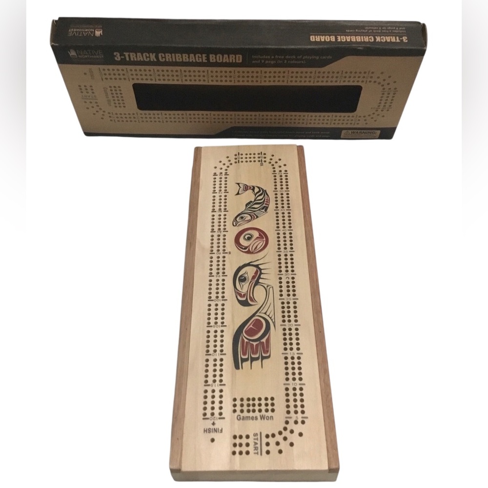 Native Northwest Cribbage Board - Picture 2 of 7